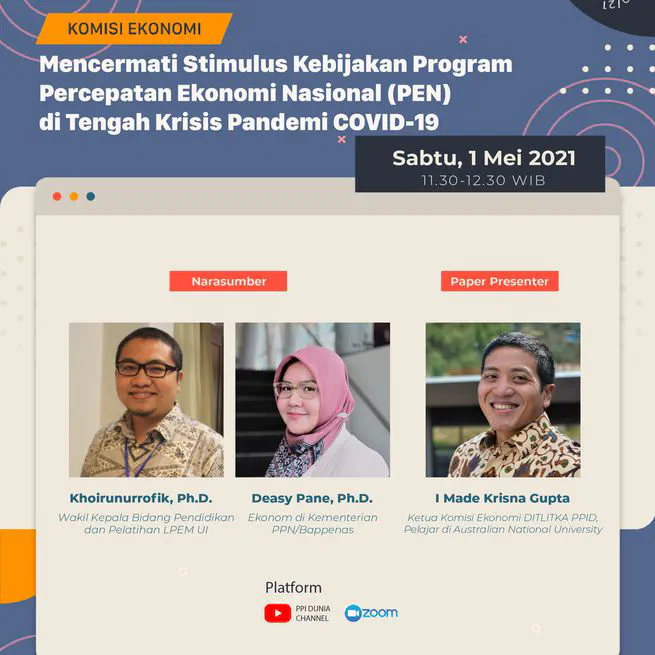 Mencermati Stimulus Kebijakan Program Percepatan Ekonomi Nasional (PEN) di Tengah Krisis Pandemi COVID-19
